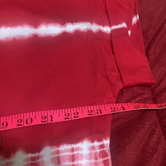 Chaps red and white tie dye tee size L - Picture 5 of 6